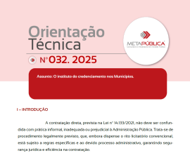 Imagem da notícia ORIENTAÇÃO TÉCNICA Nº 32/2025